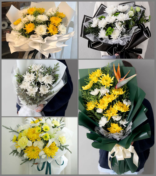 四川绵阳游仙区白蝉镇白事花束代送